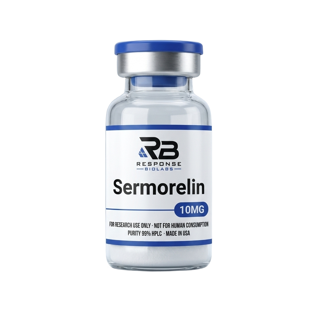 Sermorelin 10mg research peptide vial